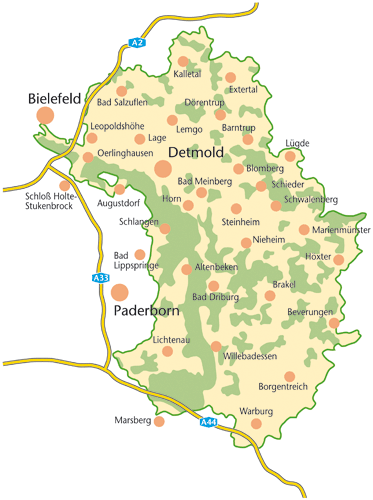 Gesamtplan Naturpark Teutoburgerwald/Eggegebirge